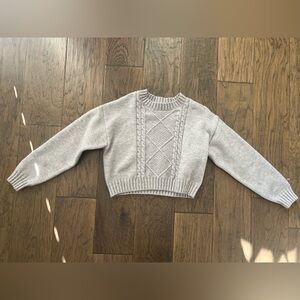 Elodie Grey Crop Sweater